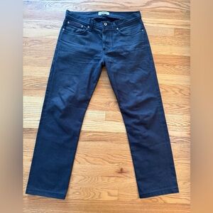 Naked & Famous Red Line Selvage Jeans, Dark Grey